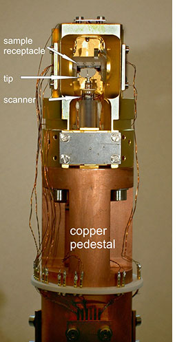 STM head on its pedestal